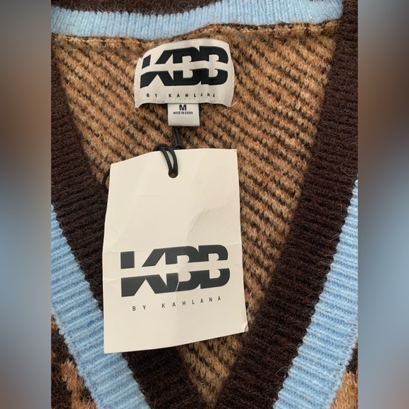 KBB by KAHLANA Women's 'The Slouchy Cardigan' - Tan Leopard Medium - Picture 8 of 16